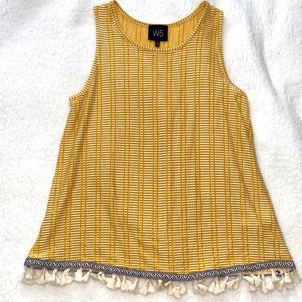 W5 Size Small Yellow Tank Top - NWOT